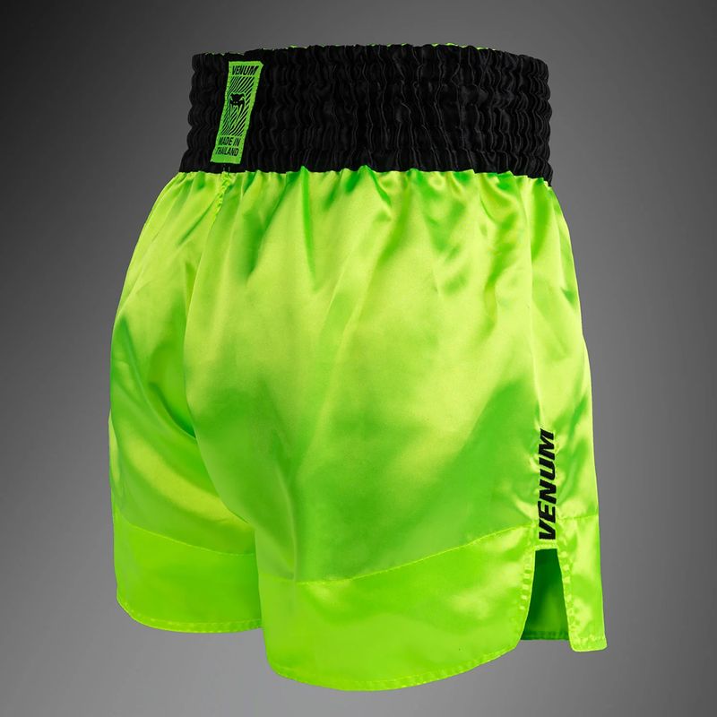 Vyriški treniruočių šortai Venum Classic Evo Muay Thai neon yellow/black 4