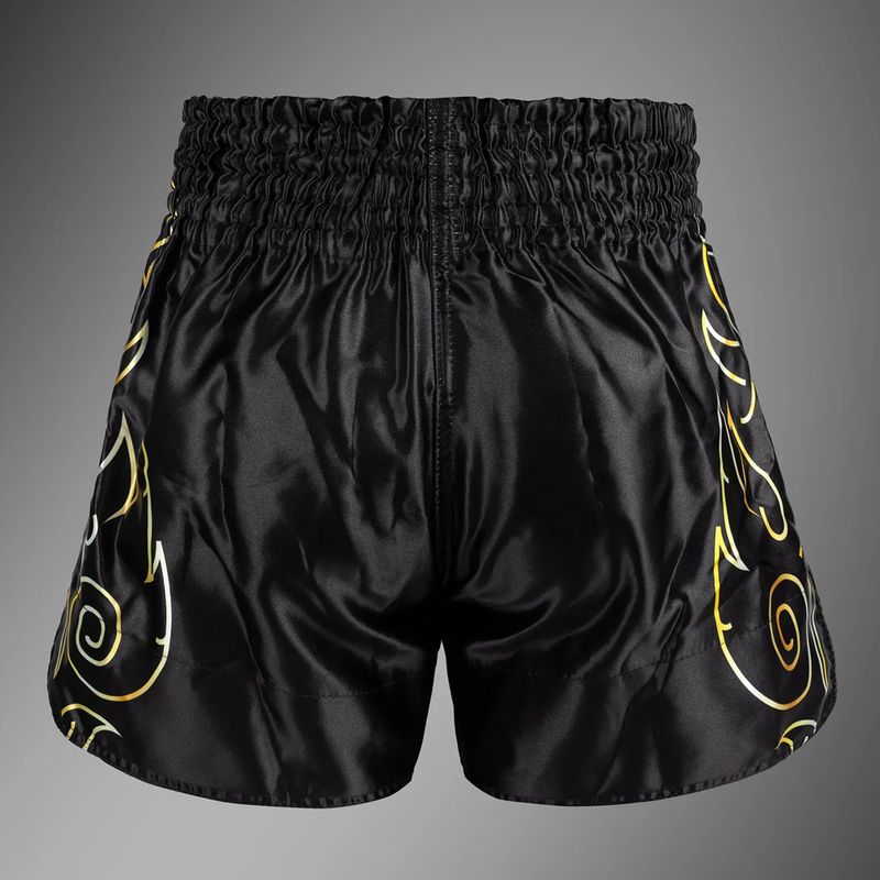 Vyriški treniruočių šortai Venum VTC Flames Muay Thai black/gold 2