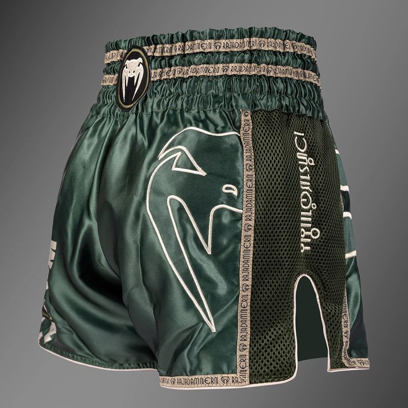 Vyriški treniruočių šortai Venum x Rajadamnern Muay Thai military green 4