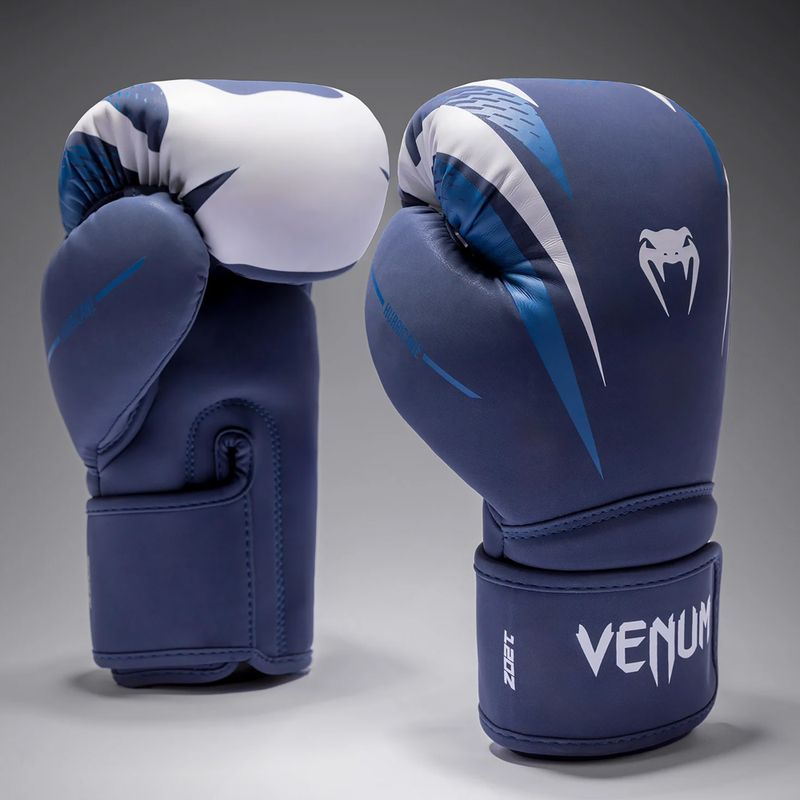 Bokso pirštinės Venum Hurricane Boxing midnight blue/white 2
