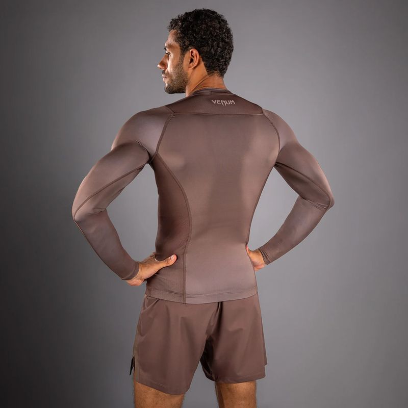 Vyriškas rashguard ilgomis rankovėmis Venum No Gi Rashguards chocolate brown 2