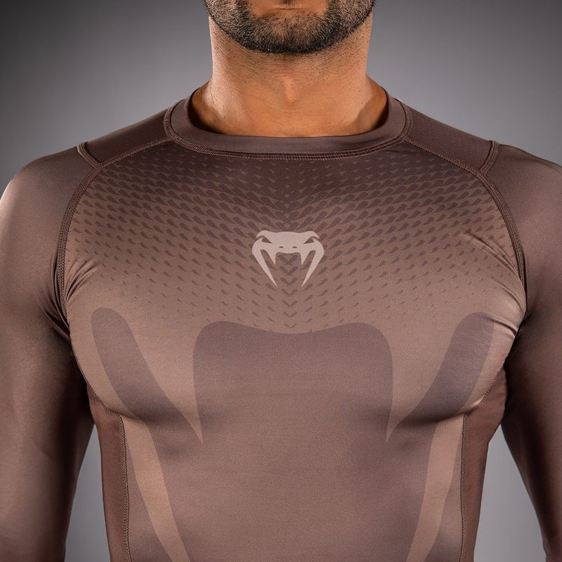 Vyriškas rashguard ilgomis rankovėmis Venum No Gi Rashguards chocolate brown 4