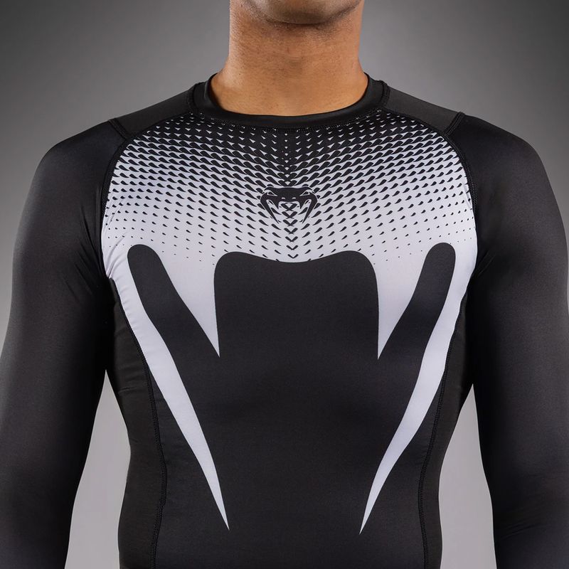Vyriškas rashguard ilgomis rankovėmis Venum No Gi Rashguards black/white 6