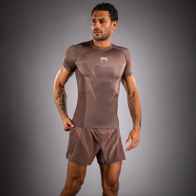 Vyriškas rashguard Venum No Gi Rashguards chocolate brown 3