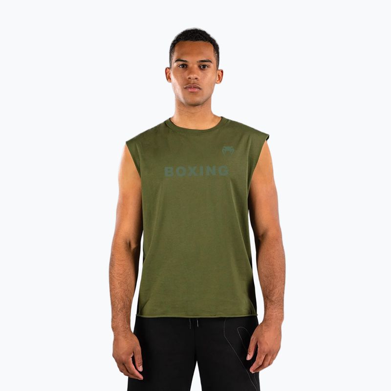 Vyriški marškinėliai Venum Boxing VT Sleeveless military green