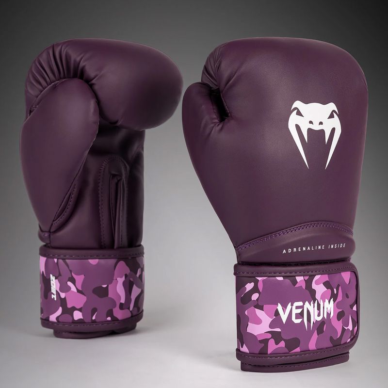 Moteriškos bokso pirštinės Venum Iris Boxing plum/pink 2