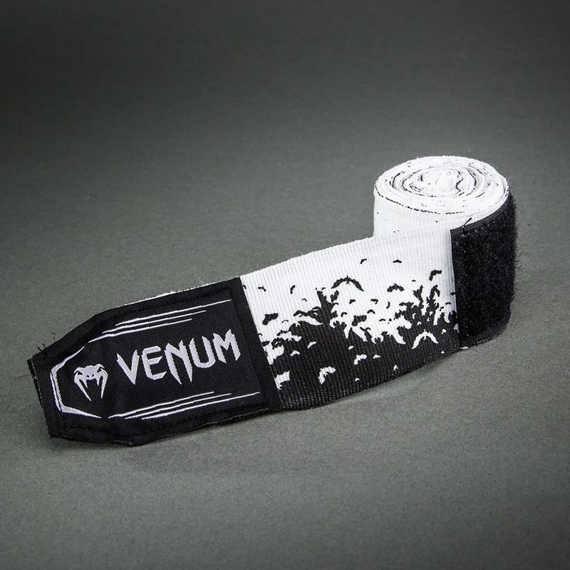 Bokso raiščiai Venum Bats Night Handwraps 200 cm black/white 3