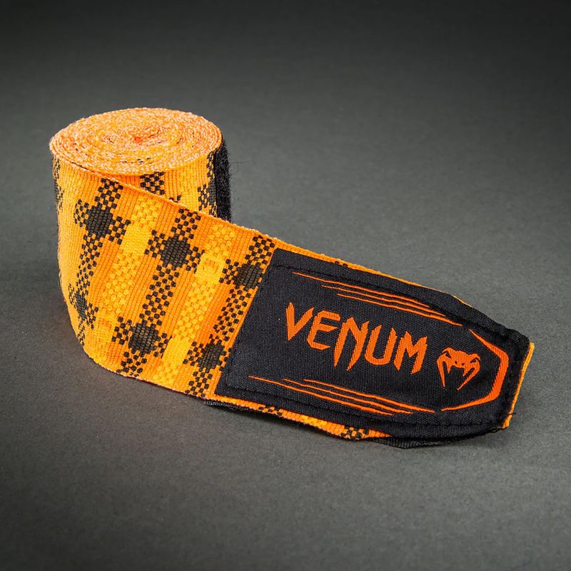 Bokso raiščiai Venum Tartan Handwraps 450 cm pumpkin 3