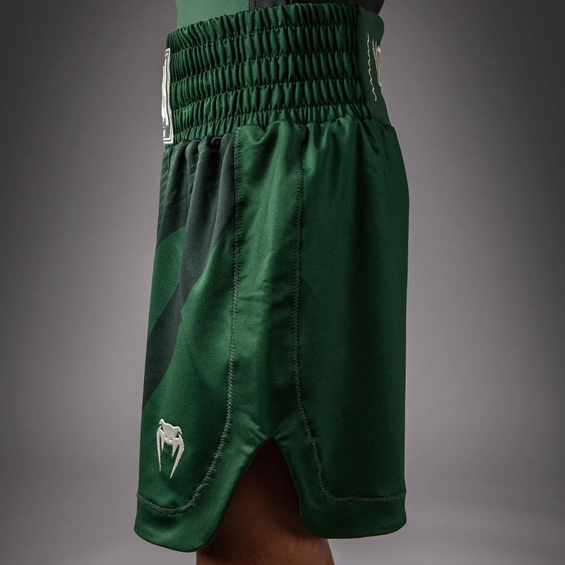 Vaikiški treniruočių šortai Venum Attack Kids Boxing forest green/off white 5