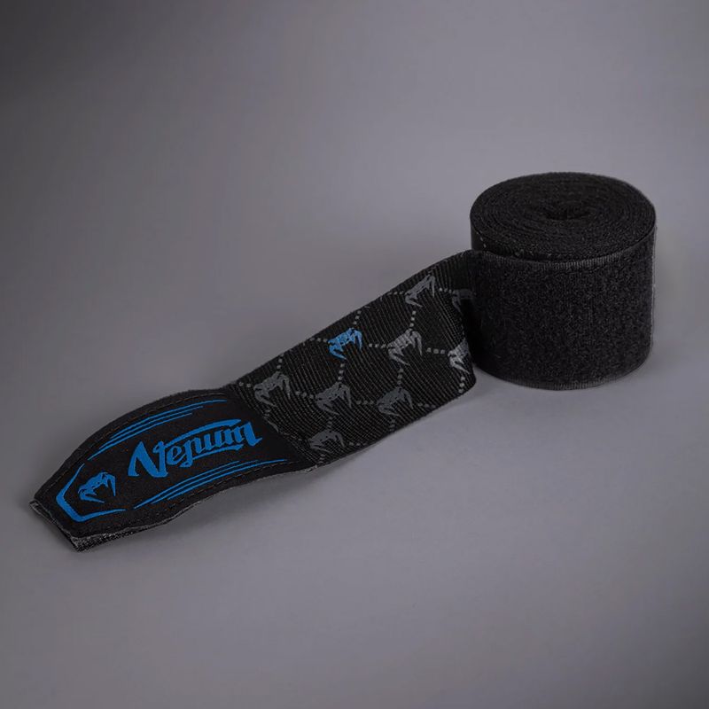 Bokso rankų bintai Venum Monogram Hand Wraps Advanced 400 cm black 3