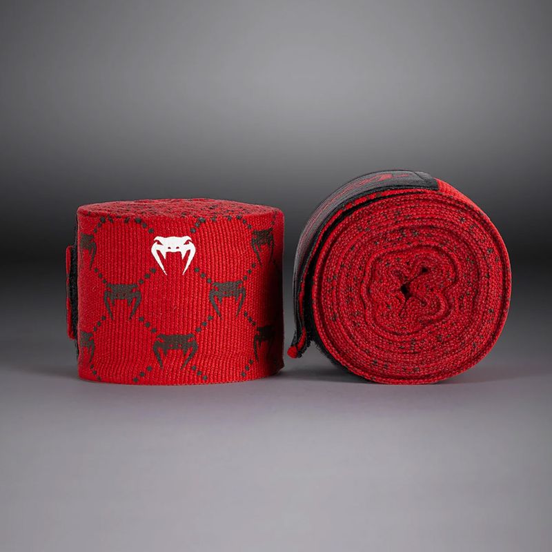 Boksininkų bintai Venum Monogram Hand Wraps Advanced 250 cm red 2