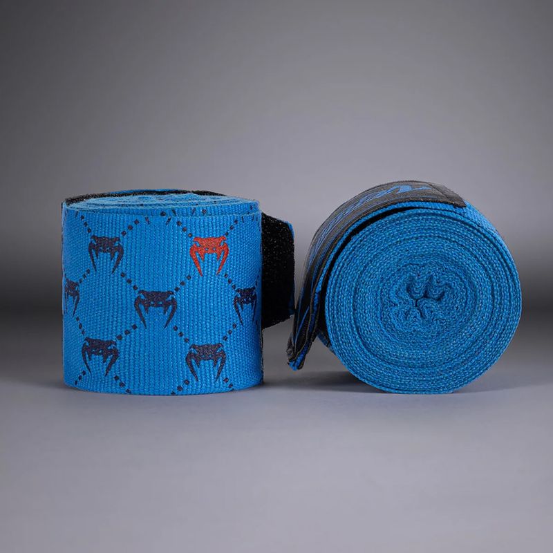 Bokso raiščiai Venum Monogram Hand Wraps Advanced 250 cm blue 2
