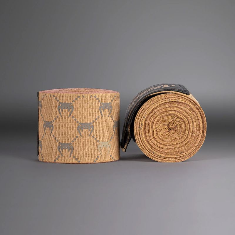 Bokso bintai Venum Monogram Hand Wraps Advanced 250 cm sand 2