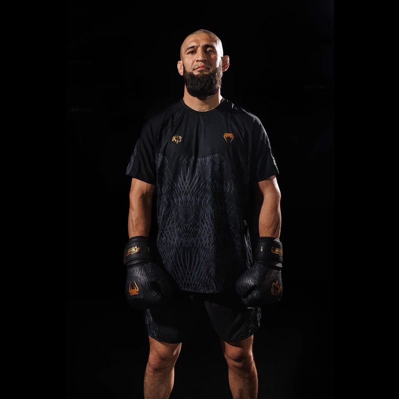 Vyriški marškinėliai Venum x Chimaev Dry Tech black/grey 9