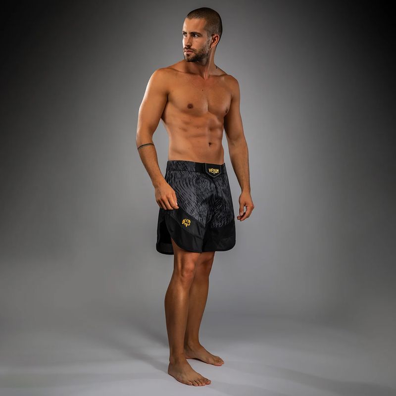 Vyriški treniruočių šortai Venum x Chimaev Fightshorts black/grey 2