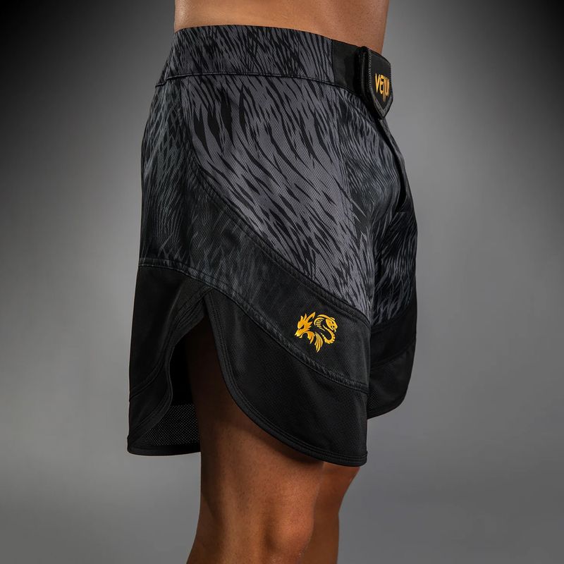 Vyriški treniruočių šortai Venum x Chimaev Fightshorts black/grey 5