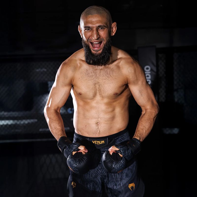 Vyriški treniruočių šortai Venum x Chimaev Fightshorts black/grey 8