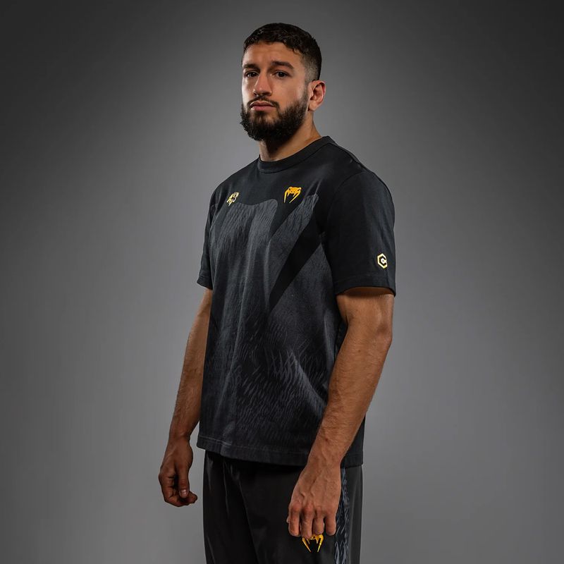 Vyriški marškinėliai Venum x Chimaev black/grey 4