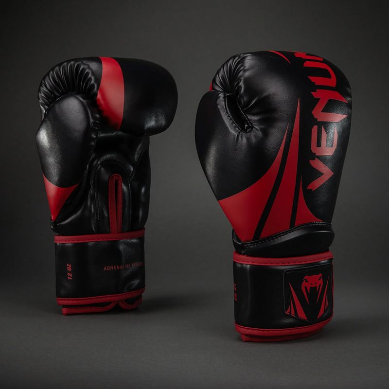 Bokso pirštinės Venum Challenger 2.5 Boxing black/red 2