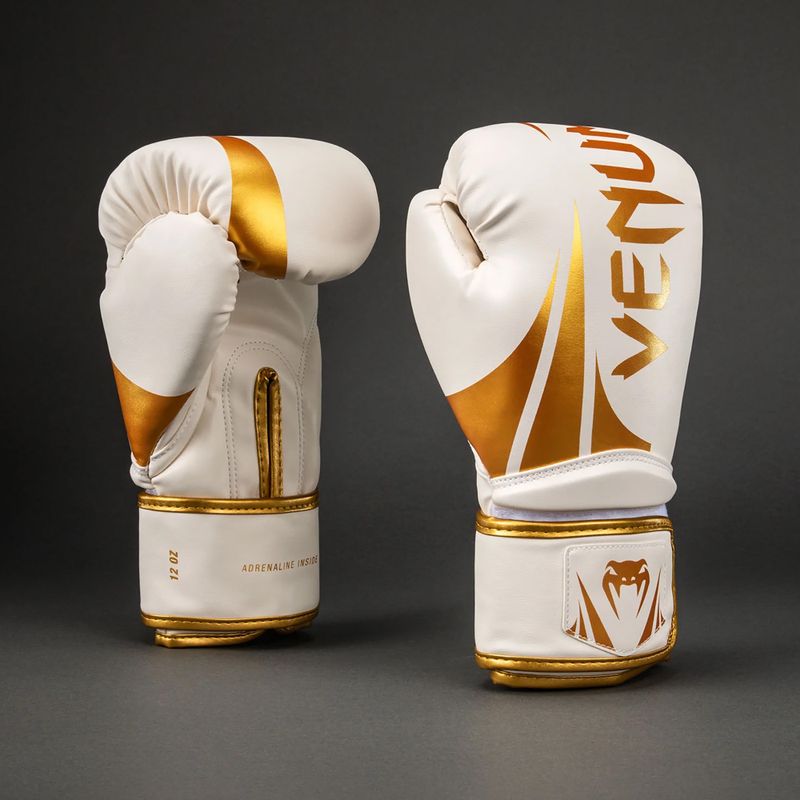 Bokso pirštinės Venum Challenger 2.5 Boxing white/gold 2