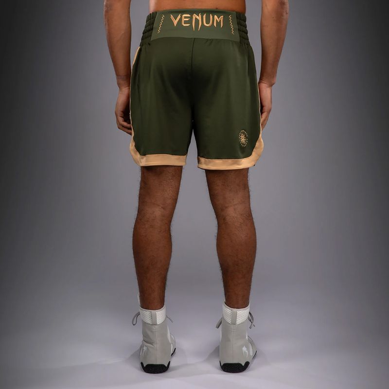 Vyriški treniruočių šortai Venum Classic Boxing military green/sand 4
