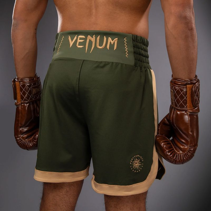 Vyriški treniruočių šortai Venum Classic Boxing military green/sand 6