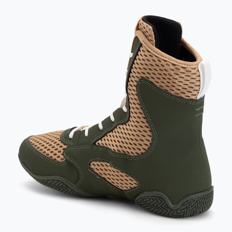 Vyriški bokso batai Venum Contender Boxing military green/sand 3
