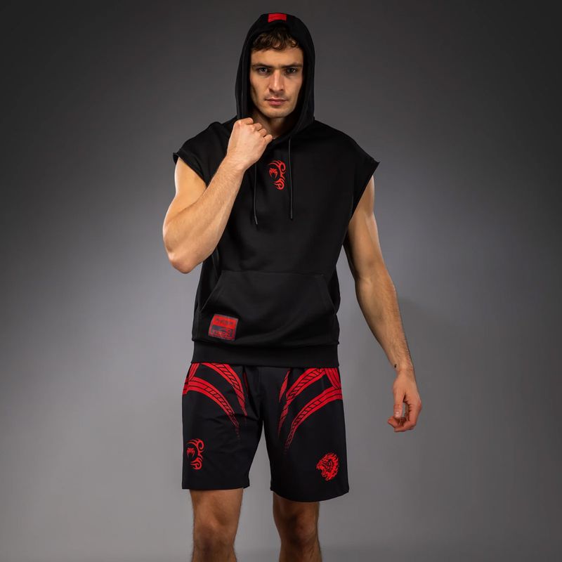 Vyriškas džemperis Venum x Mike Tyson Tiger Sleeveless Hoodie deep black/intense red 4