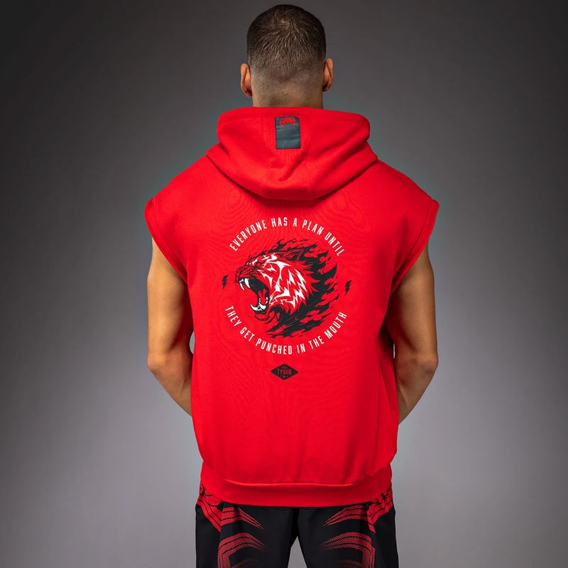 Vyriškas džemperis Venum x Mike Tyson Tiger Sleeveless Hoodie intense red/deep black 3