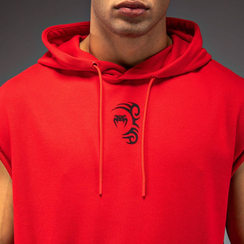 Vyriškas džemperis Venum x Mike Tyson Tiger Sleeveless Hoodie intense red/deep black 5