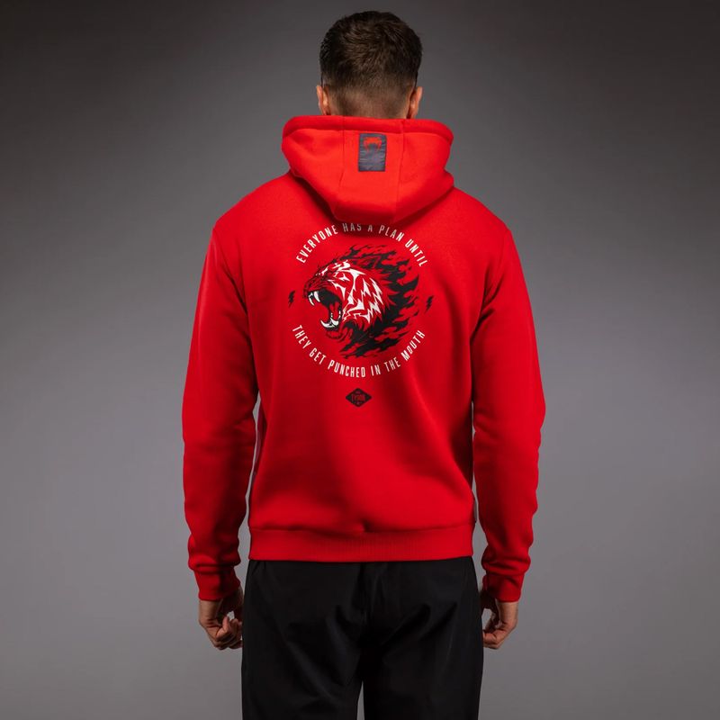 Vyriškas džemperis Venum x Mike Tyson Tiger Hoodie intense red/deep black 3