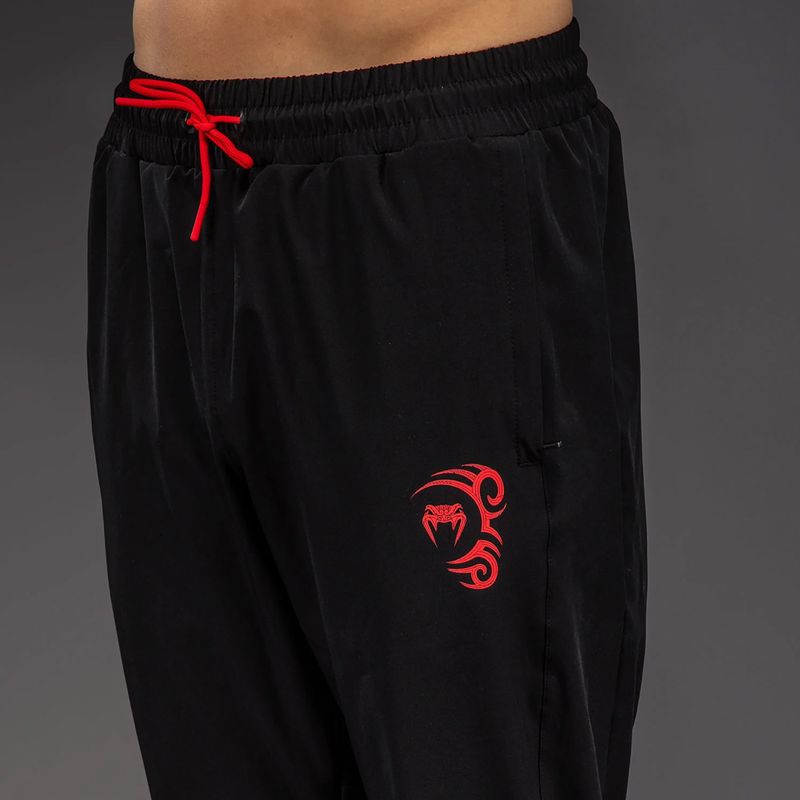 Vyriškos treniruočių kelnės Venum x Mike Tyson Tiger Joggers deep black/intense red 5