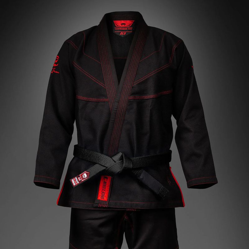 GI brazilų jiu-jitsu Venum Roger Gracie Academy BJJ black/red 3
