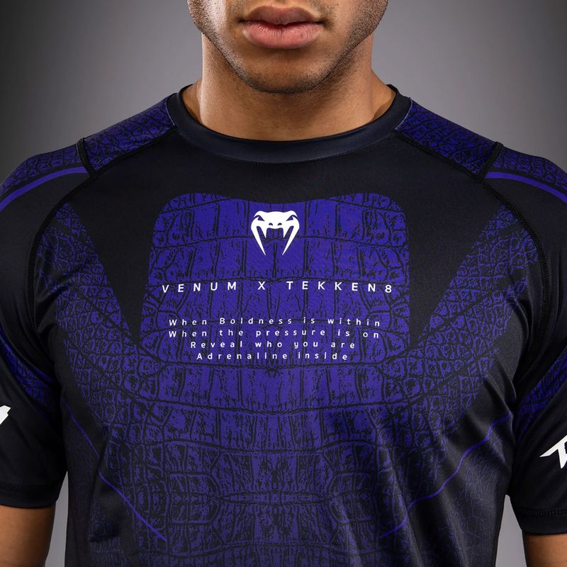 Vyriški treniruočių marškinėliai Venum x TEKKEN 8 Kazuya Dry-Tech black/purple 5