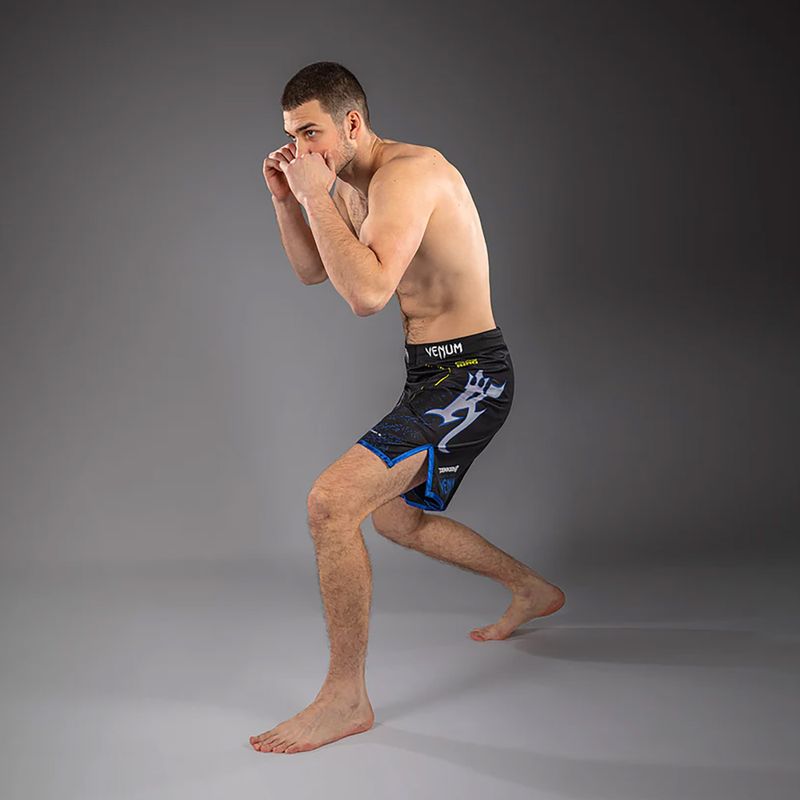 Vyriški treniruočių šortai Venum x TEKKEN 8 King Fight black/yellow 2