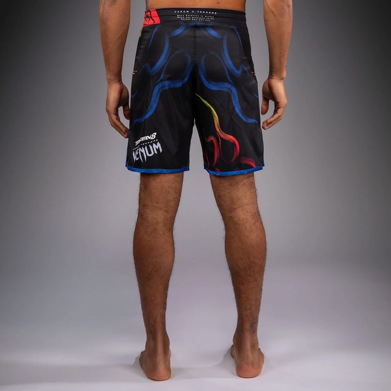 Vyriški treniruočių šortai Venum x TEKKEN 8 Yoshimitsu Fight black/orange 2
