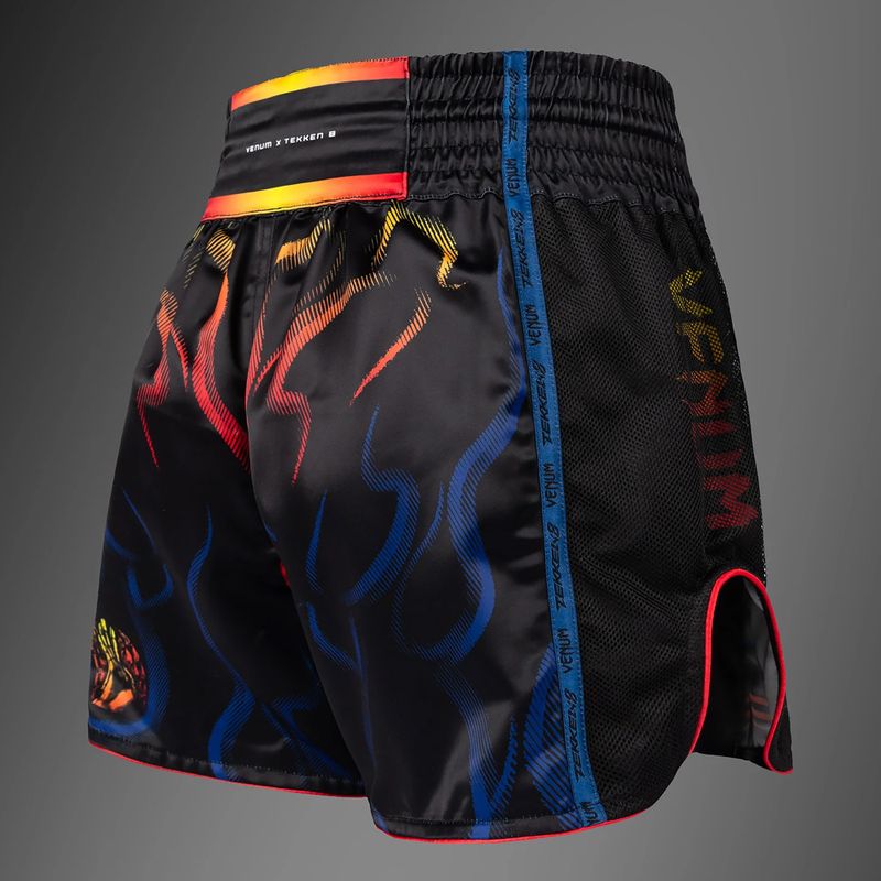Vyriški treniruočių šortai Venum x TEKKEN 8 Yoshimitsu Muay Thai black/orange 4