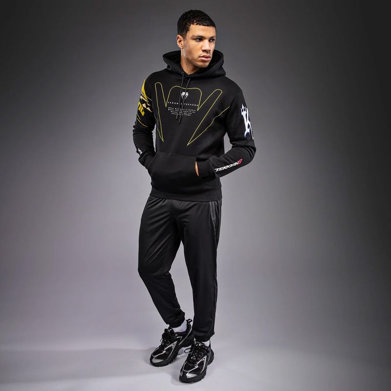 Vyriškas džemperis Venum x TEKKEN 8 King Pullover Hoodie black/yellow 2