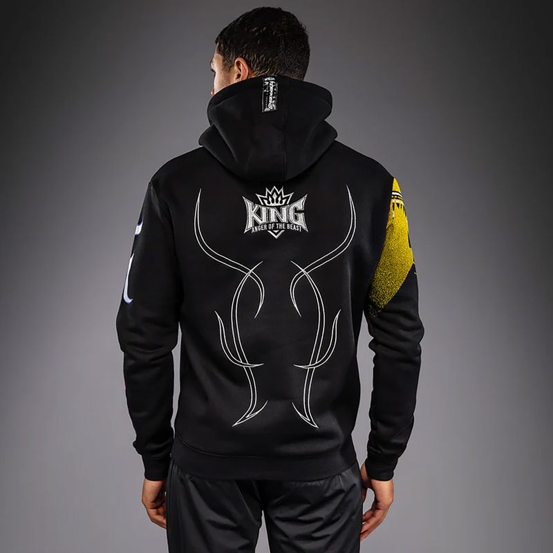 Vyriškas džemperis Venum x TEKKEN 8 King Pullover Hoodie black/yellow 3