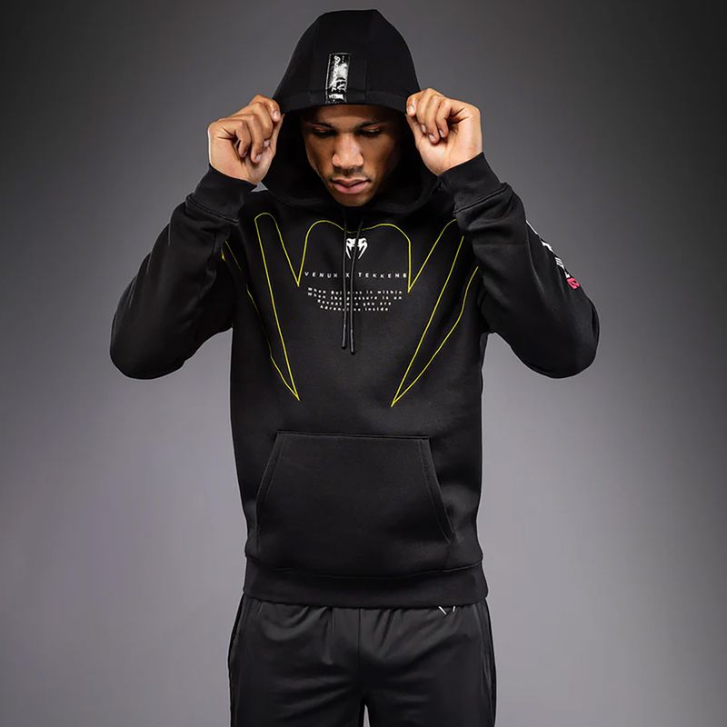 Vyriškas džemperis Venum x TEKKEN 8 King Pullover Hoodie black/yellow 5