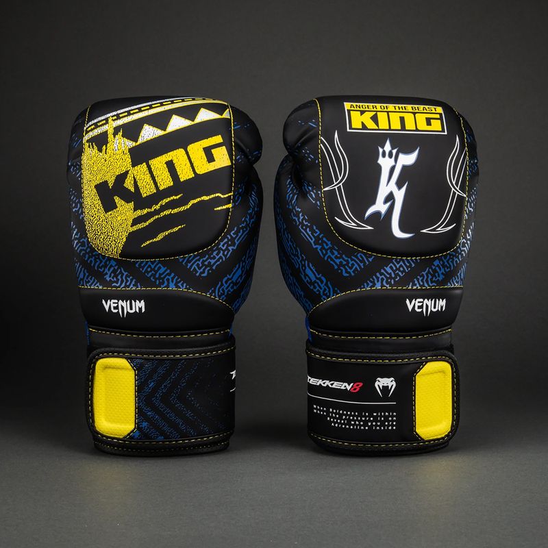 Bokso pirštinės Venum x TEKKEN 8 King Boxing black/yellow 3