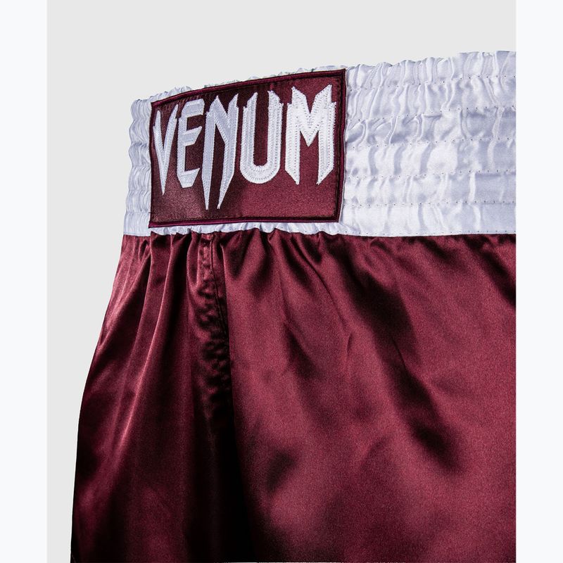 Vyriški treniruočių šortai Venum Classic Muay Thai burgundy 5
