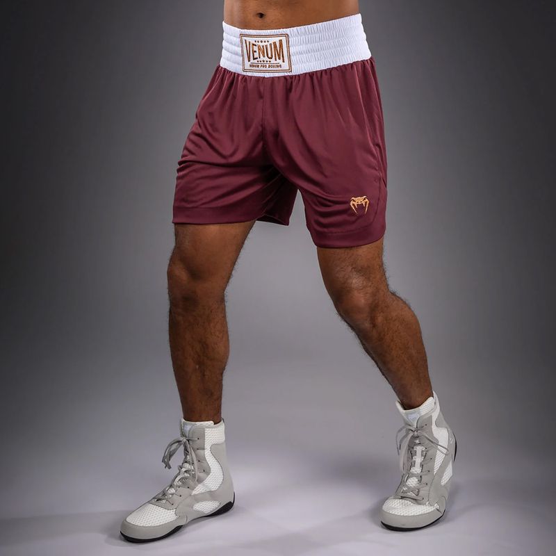 Vyriški treniruočių šortai Venum Classic Boxing burgundy 4