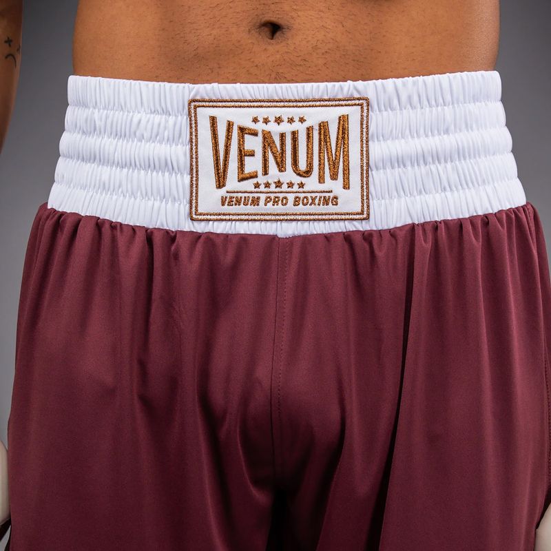 Vyriški treniruočių šortai Venum Classic Boxing burgundy 7