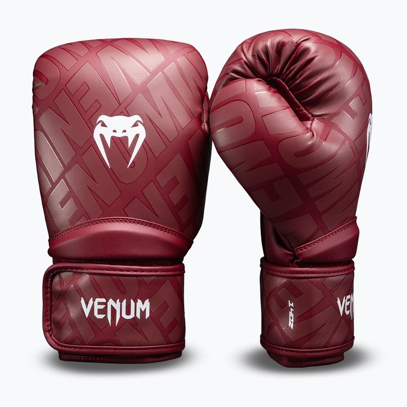 Bokso pirštinės Venum Contender 1.5 XT 3D Boxing dark red 2