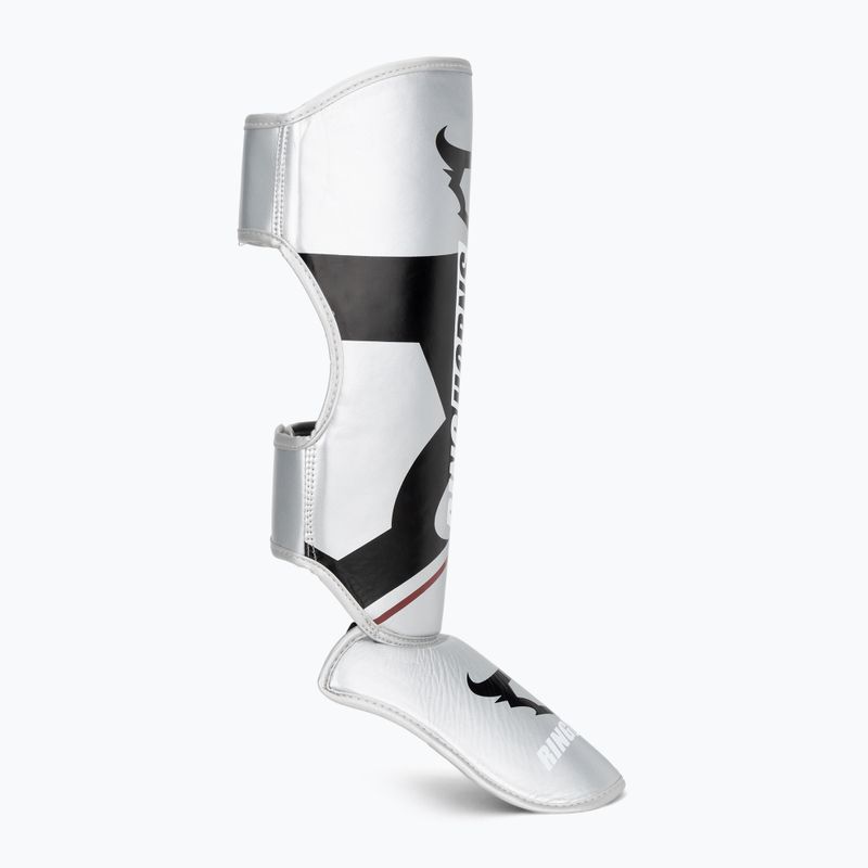 Blauzdų ir pėdų apsaugos Venum Ringhorns Charger Shin silver/black 2