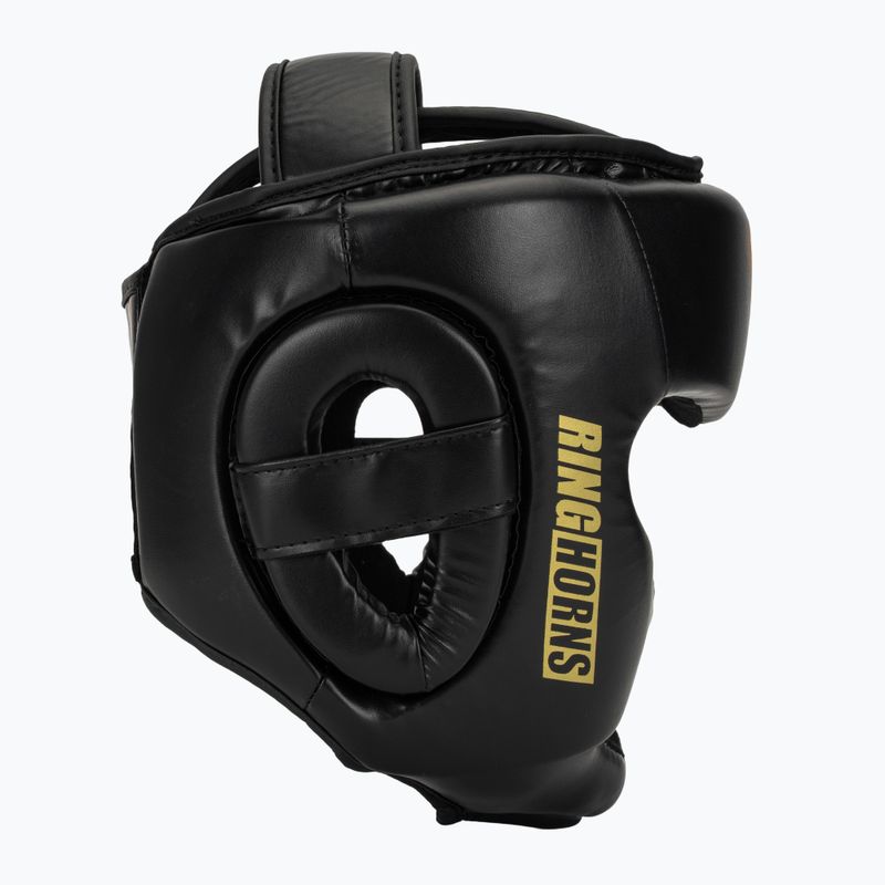 Bokso šalmas Venum Ringhorns Charger Headgear black/gold 2