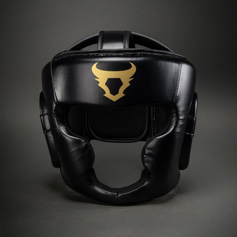 Bokso šalmas Venum Ringhorns Charger Headgear black/gold 2