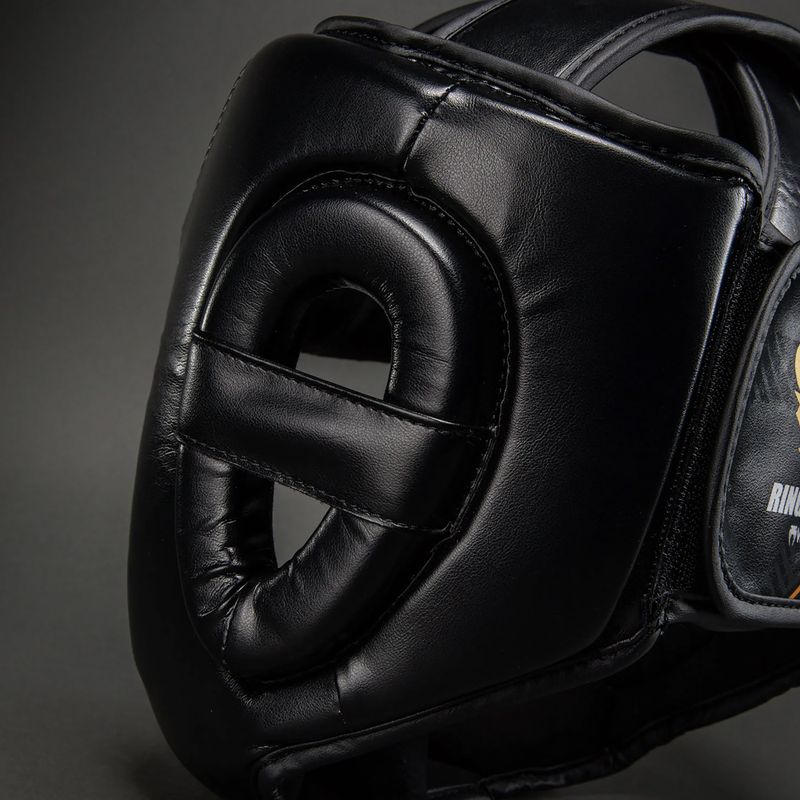 Bokso šalmas Venum Ringhorns Charger Headgear black/gold 4