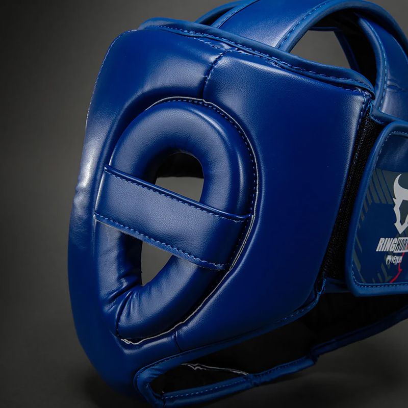 Bokso šalmas Venum Ringhorns Charger Headgear navy blue/red 6